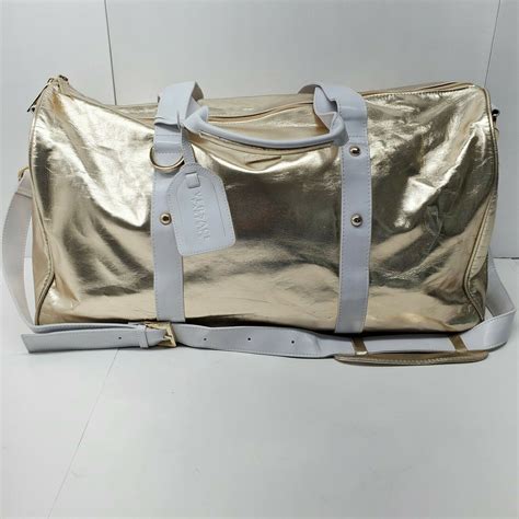 versace duffle bag gold